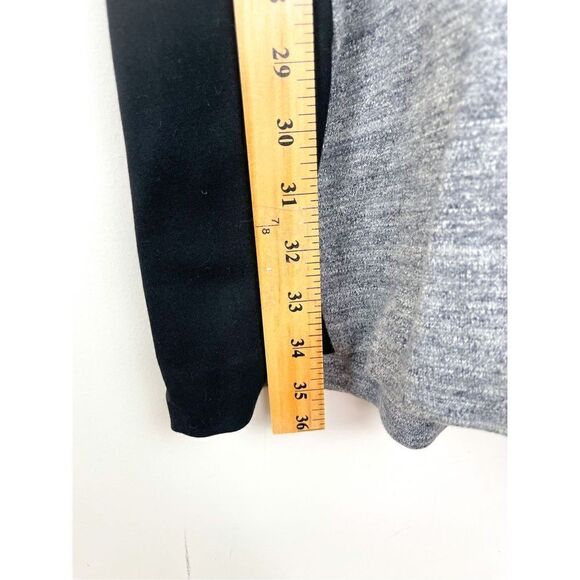 Madewell Gray/Black  Park Line Knit Dress Short Sleeve Pockets Size 0 - Picture 4 of 11